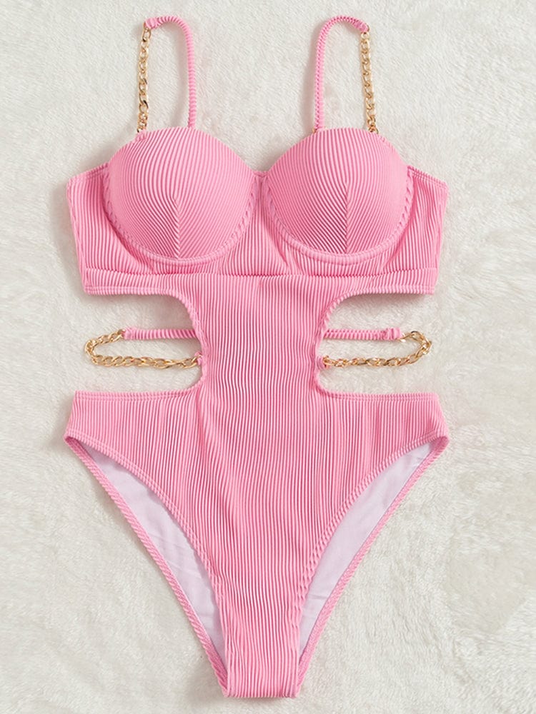 Bañador rosa con cadenas - Image 3