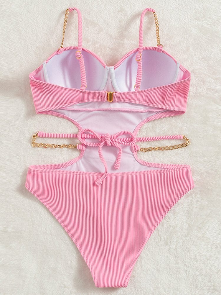Bañador rosa con cadenas - Image 4