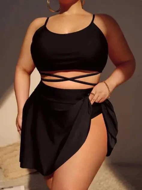 Biquini plus size con minifalda playera - Image 5