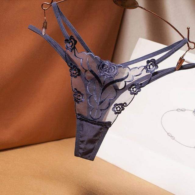 Tanga con bordado de rosas - Image 7